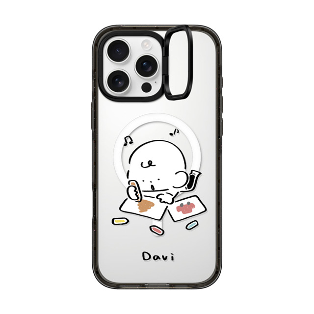 Davi x CASETiFY iPhone 16 Pro Max Case Cartoon Black インパクトリングスタンドケース MagSafe対応 DRAWING Father's Day Davi x CASETiFY iPhone 16 Pro Max Case Cartoon Black インパクトリングスタンドケース MagSafe対応 DRAWING Father's Day