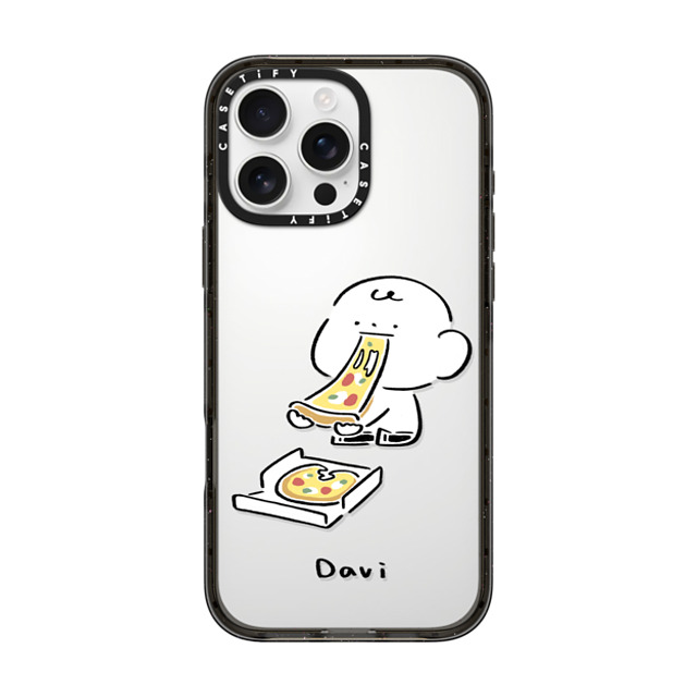 Davi x CASETiFY iPhone 16 Pro Max Case Cartoon Black インパクトケース PIZZA!!! Back to School Davi x CASETiFY iPhone 16 Pro Max Case Cartoon Black インパクトケース PIZZA!!! Back to School