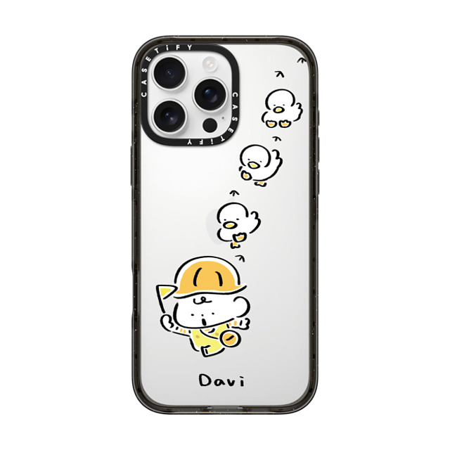 Davi x CASETiFY iPhone 16 Pro Max Case Cartoon ブラック インパクトケース DUCK DUCK DUCK Mother's Day Davi x CASETiFY iPhone 16 Pro Max Case Cartoon ブラック インパクトケース DUCK DUCK DUCK Mother's Day