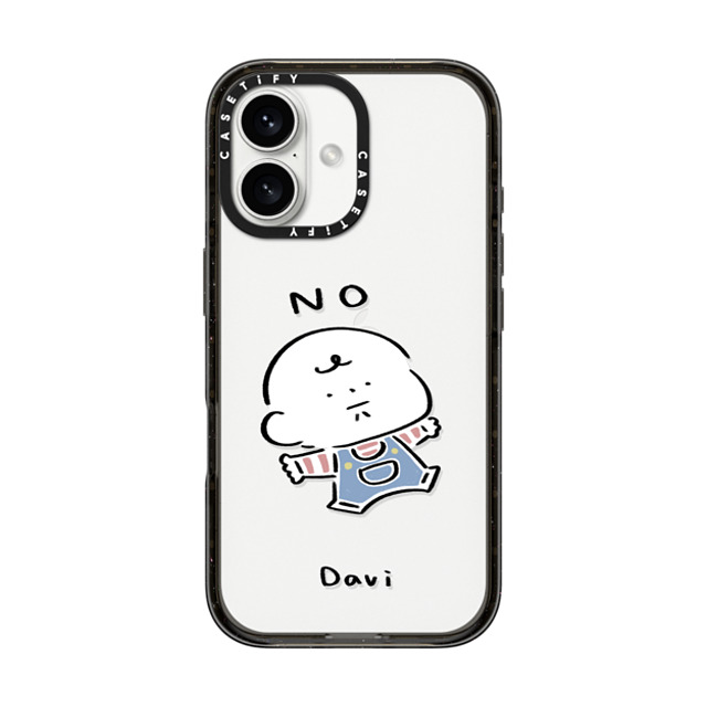Davi x CASETiFY iPhone 16 Case Cartoon Black Impact Case NO Mother's Day Davi x CASETiFY iPhone 16 Case Cartoon Black Impact Case NO Mother's Day