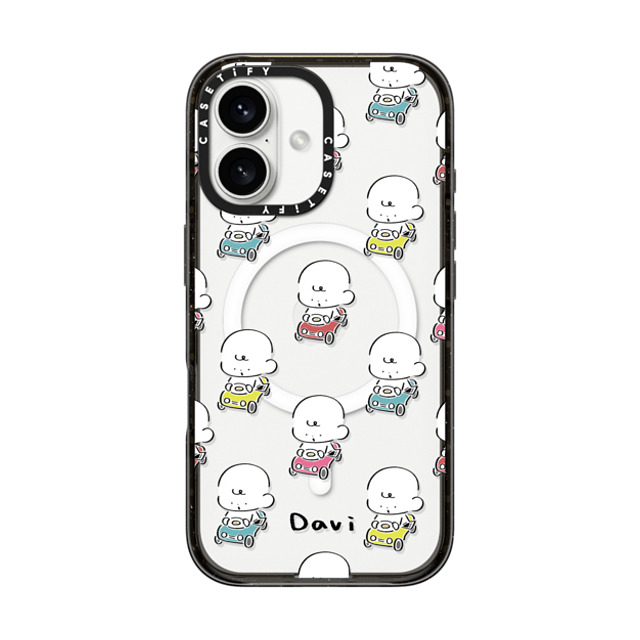 Davi x CASETiFY iPhone 16 ケース Cartoon ブラック インパクトケース MagSafe対応 COLORFUL CARS Father's Day Davi x CASETiFY iPhone 16 ケース Cartoon ブラック インパクトケース MagSafe対応 COLORFUL CARS Father's Day