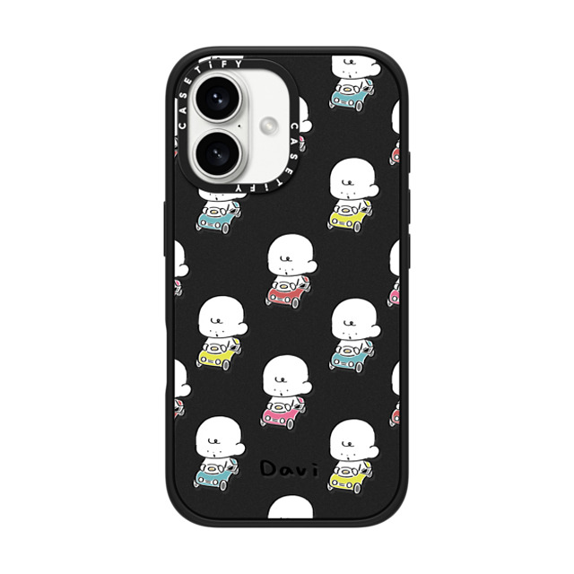 Davi x CASETiFY iPhone 16 ケース Cartoon マットブラック インパクトケース MagSafe対応 COLORFUL CARS Father's Day Davi x CASETiFY iPhone 16 ケース Cartoon マットブラック インパクトケース MagSafe対応 COLORFUL CARS Father's Day