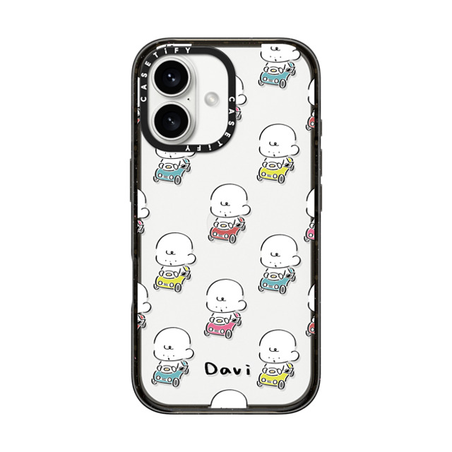 Davi x CASETiFY iPhone 16 ケース Cartoon ブラック インパクトケース COLORFUL CARS Father's Day Davi x CASETiFY iPhone 16 ケース Cartoon ブラック インパクトケース COLORFUL CARS Father's Day