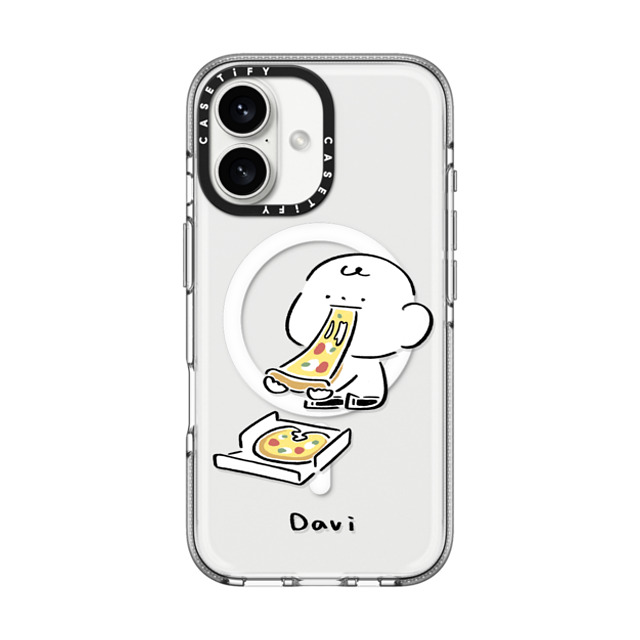 Davi x CASETiFY iPhone 16 Case Cartoon Clear Clear Case MagSafe Compatible PIZZA!!! Mother's Day Davi x CASETiFY iPhone 16 Case Cartoon Clear Clear Case MagSafe Compatible PIZZA!!! Mother's Day