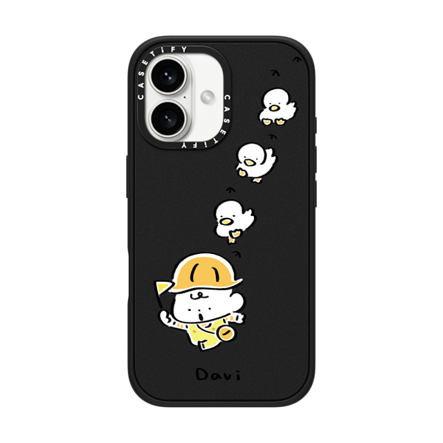 Davi x CASETiFY iPhone 16 Case Cartoon Matte Black Impact Case MagSafe Compatible DUCK DUCK DUCK Father's Day Davi x CASETiFY iPhone 16 Case Cartoon Matte Black Impact Case MagSafe Compatible DUCK DUCK DUCK Father's Day