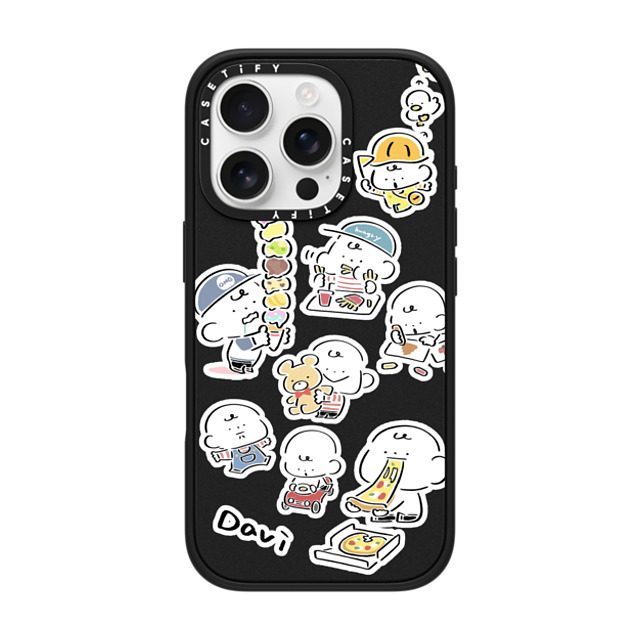 Davi x CASETiFY iPhone 16 Pro Case Cartoon マットブラック Impact Case MagSafe Compatible CUTE DAVIS Mother's Day Davi x CASETiFY iPhone 16 Pro Case Cartoon マットブラック Impact Case MagSafe Compatible CUTE DAVIS Mother's Day