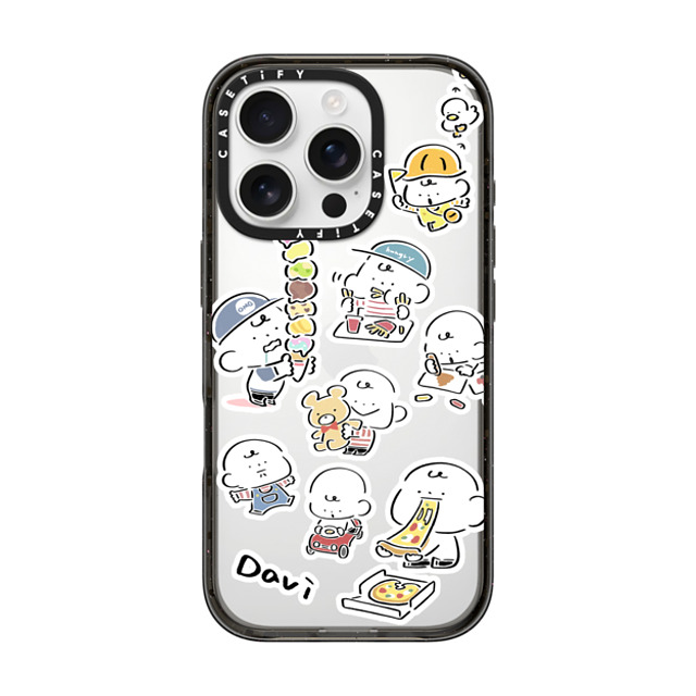 Davi x CASETiFY iPhone 16 Pro Case Cartoon Black インパクトケース CUTE DAVIS Mother's Day Davi x CASETiFY iPhone 16 Pro Case Cartoon Black インパクトケース CUTE DAVIS Mother's Day