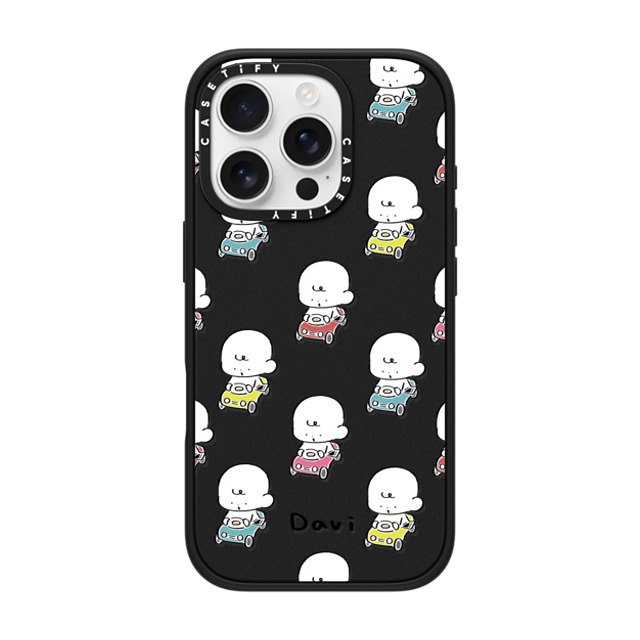 Davi x CASETiFY iPhone 16 Pro ケース Cartoon マットブラック インパクトケース MagSafe対応 COLORFUL CARS Father's Day Davi x CASETiFY iPhone 16 Pro ケース Cartoon マットブラック インパクトケース MagSafe対応 COLORFUL CARS Father's Day
