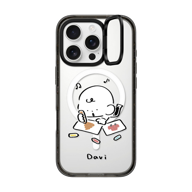 Davi x CASETiFY iPhone 16 Pro Case Cartoon Black インパクトリングスタンドケース MagSafe対応 DRAWING Father's Day Davi x CASETiFY iPhone 16 Pro Case Cartoon Black インパクトリングスタンドケース MagSafe対応 DRAWING Father's Day