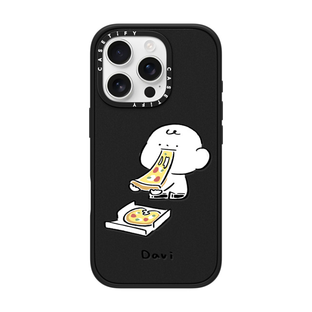 Davi x CASETiFY iPhone 16 Pro Case Cartoon マットブラック インパクトケース MagSafe対応 PIZZA!!! Mother's Day Davi x CASETiFY iPhone 16 Pro Case Cartoon マットブラック インパクトケース MagSafe対応 PIZZA!!! Mother's Day