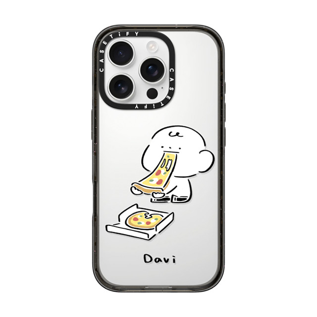 Davi x CASETiFY iPhone 16 Pro Case Cartoon Black インパクトケース PIZZA!!! Back to School Davi x CASETiFY iPhone 16 Pro Case Cartoon Black インパクトケース PIZZA!!! Back to School