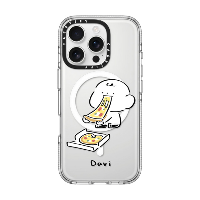Davi x CASETiFY iPhone 16 Pro Case Cartoon クリア クリア ケース MagSafe対応 PIZZA!!! Back to School Davi x CASETiFY iPhone 16 Pro Case Cartoon クリア クリア ケース MagSafe対応 PIZZA!!! Back to School