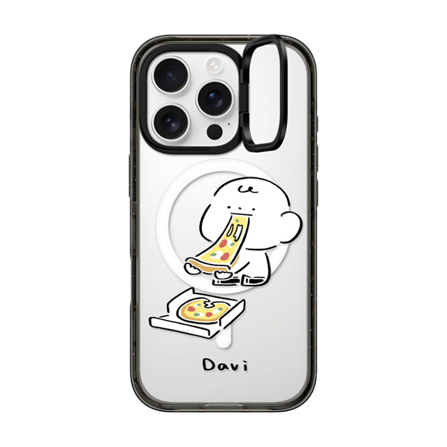 Davi x CASETiFY iPhone 16 Pro Case Cartoon Black インパクトリングスタンドケース MagSafe対応 PIZZA!!! Father's Day Davi x CASETiFY iPhone 16 Pro Case Cartoon Black インパクトリングスタンドケース MagSafe対応 PIZZA!!! Father's Day
