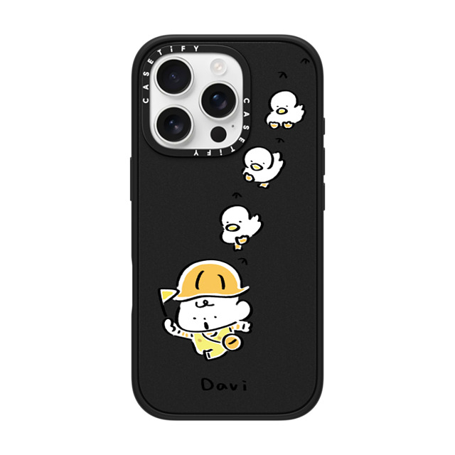 Davi x CASETiFY iPhone 16 Pro Case Cartoon マットブラック インパクトケース MagSafe対応 DUCK DUCK DUCK Mother's Day Davi x CASETiFY iPhone 16 Pro Case Cartoon マットブラック インパクトケース MagSafe対応 DUCK DUCK DUCK Mother's Day