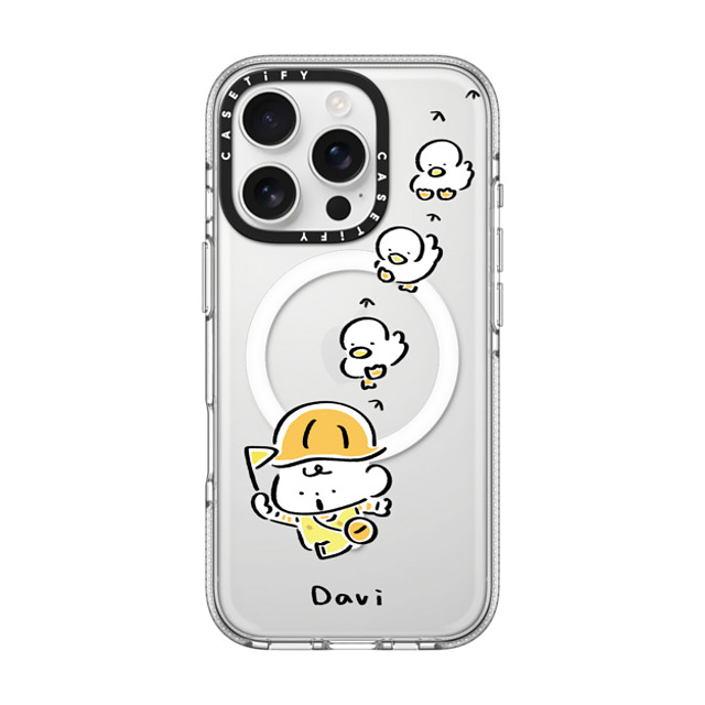 Davi x CASETiFY iPhone 16 Pro ケース Cartoon クリア クリア ケース MagSafe対応 DUCK DUCK DUCK Back to School Davi x CASETiFY iPhone 16 Pro ケース Cartoon クリア クリア ケース MagSafe対応 DUCK DUCK DUCK Back to School