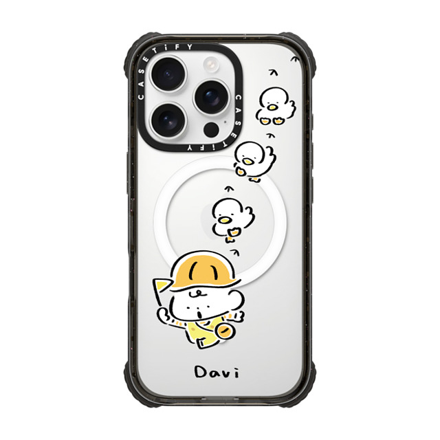 Davi x CASETiFY iPhone 16 Pro Case Cartoon Black ウルトラ インパクトケース MagSafe 対応 DUCK DUCK DUCK Mother's Day Davi x CASETiFY iPhone 16 Pro Case Cartoon Black ウルトラ インパクトケース MagSafe 対応 DUCK DUCK DUCK Mother's Day