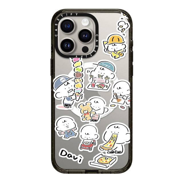 Davi x CASETiFY iPhone 15 Pro Max Case Cartoon Black Impact Case MagSafe Compatible CUTE DAVIS Back to School Davi x CASETiFY iPhone 15 Pro Max Case Cartoon Black Impact Case MagSafe Compatible CUTE DAVIS Back to School