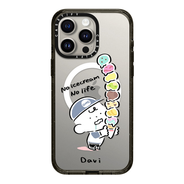 Davi x CASETiFY iPhone 15 Pro Max Case Cartoon,Dessert Black Impact Case MagSafe Compatible No icecream No life Mother's Day Davi x CASETiFY iPhone 15 Pro Max Case Cartoon,Dessert Black Impact Case MagSafe Compatible No icecream No life Mother's Day