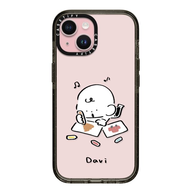 Davi x CASETiFY iPhone 15 Case Cartoon Black インパクトケース DRAWING Mother's Day Davi x CASETiFY iPhone 15 Case Cartoon Black インパクトケース DRAWING Mother's Day