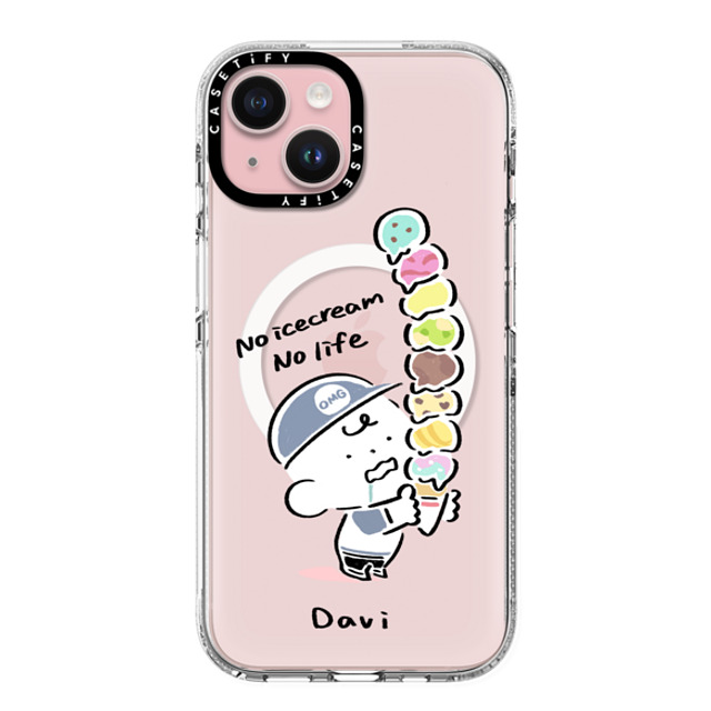 Davi x CASETiFY iPhone 15 Case Cartoon,Dessert Clear Clear Case MagSafe Compatible No icecream No life Mother's Day Davi x CASETiFY iPhone 15 Case Cartoon,Dessert Clear Clear Case MagSafe Compatible No icecream No life Mother's Day