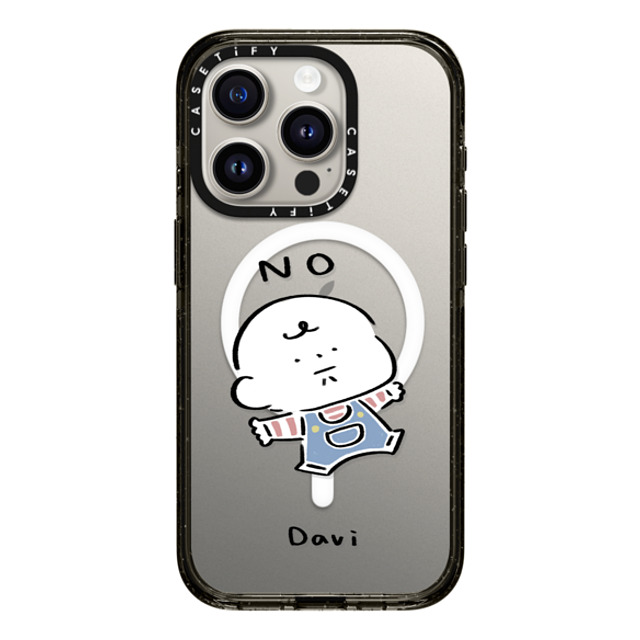 Davi x CASETiFY iPhone 15 Pro ケース Cartoon ブラック インパクトケース MagSafe対応 NO Father's Day Davi x CASETiFY iPhone 15 Pro ケース Cartoon ブラック インパクトケース MagSafe対応 NO Father's Day