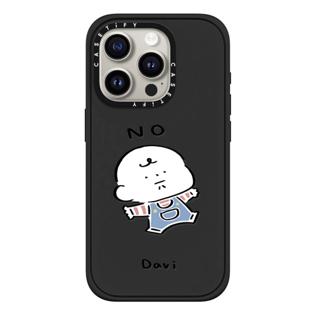 Davi x CASETiFY iPhone 15 Pro ケース Cartoon マットブラック インパクトケース MagSafe対応 NO Father's Day Davi x CASETiFY iPhone 15 Pro ケース Cartoon マットブラック インパクトケース MagSafe対応 NO Father's Day