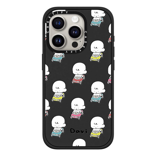 Davi x CASETiFY iPhone 15 Pro ケース Cartoon マットブラック インパクトケース MagSafe対応 COLORFUL CARS Back to School Davi x CASETiFY iPhone 15 Pro ケース Cartoon マットブラック インパクトケース MagSafe対応 COLORFUL CARS Back to School
