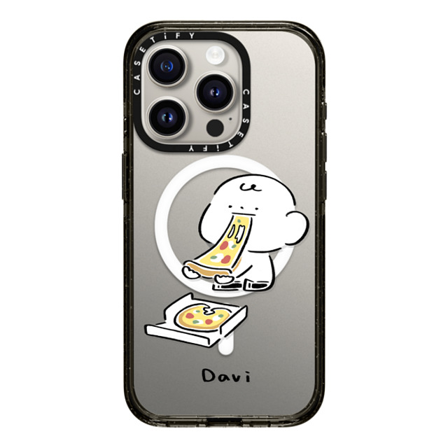 Davi x CASETiFY iPhone 15 Pro Case Cartoon Black Impact Case MagSafe Compatible PIZZA!!! Back to School Davi x CASETiFY iPhone 15 Pro Case Cartoon Black Impact Case MagSafe Compatible PIZZA!!! Back to School