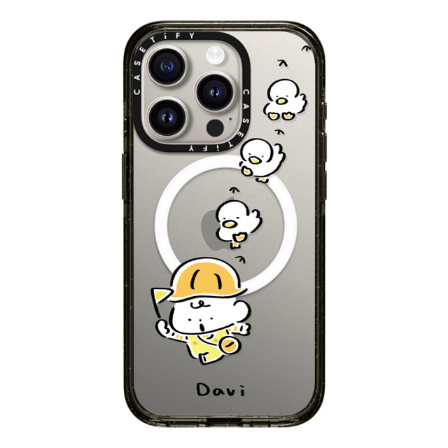 Davi x CASETiFY iPhone 15 Pro Case Cartoon ブラック インパクトケース MagSafe対応 DUCK DUCK DUCK Mother's Day Davi x CASETiFY iPhone 15 Pro Case Cartoon ブラック インパクトケース MagSafe対応 DUCK DUCK DUCK Mother's Day