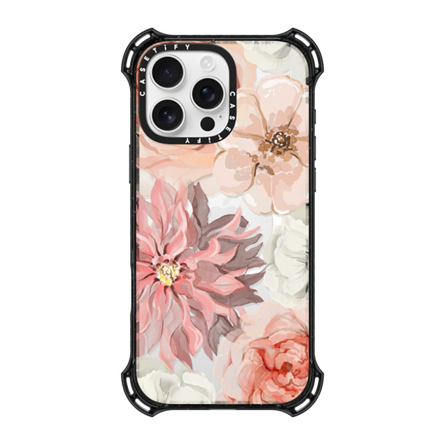 CASETiFY iPhone 16 Pro Max Case Black バウンスケース フローラル Pretty Blush CASETiFY iPhone 16 Pro Max Case Black バウンスケース フローラル Pretty Blush