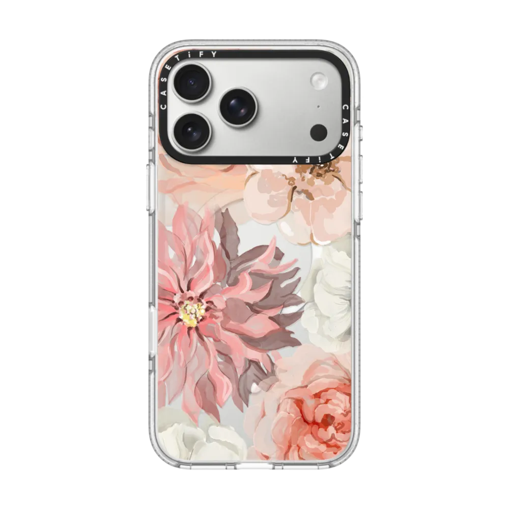 Impact Clear iPhone 17 Pro Max Case MagSafe Compatible - Pretty Blush
