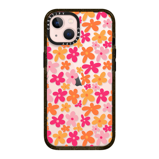 Designed By Blythe x CASETiFY iPhone 13 ケース ブラック インパクトケース Groovy Florals by Blythe