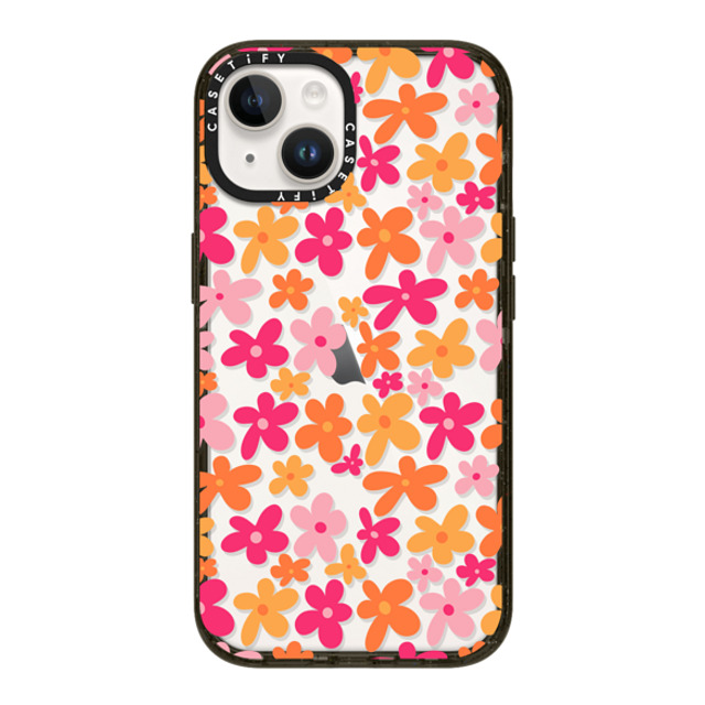 Designed By Blythe x CASETiFY iPhone 14 ケース ブラック インパクトケース Groovy Florals by Blythe