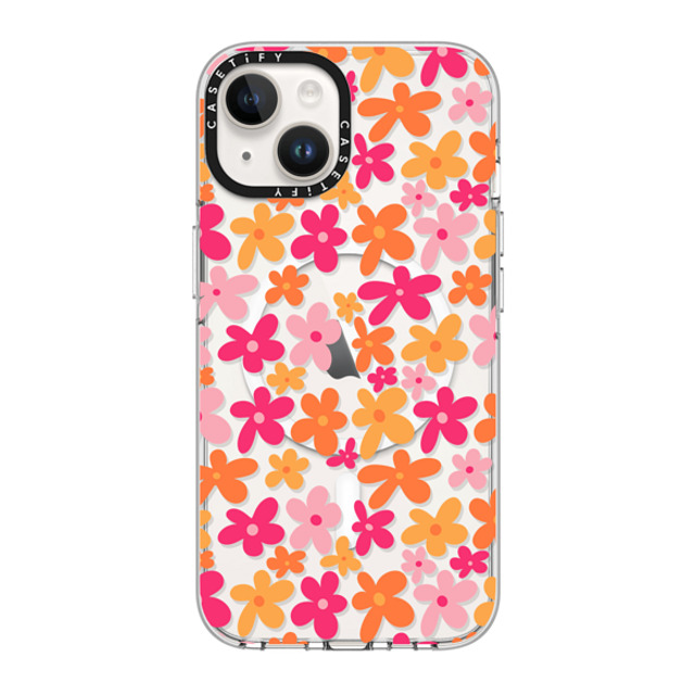 Designed By Blythe x CASETiFY iPhone 14 ケース クリア クリア ケース MagSafe対応 Groovy Florals by Blythe