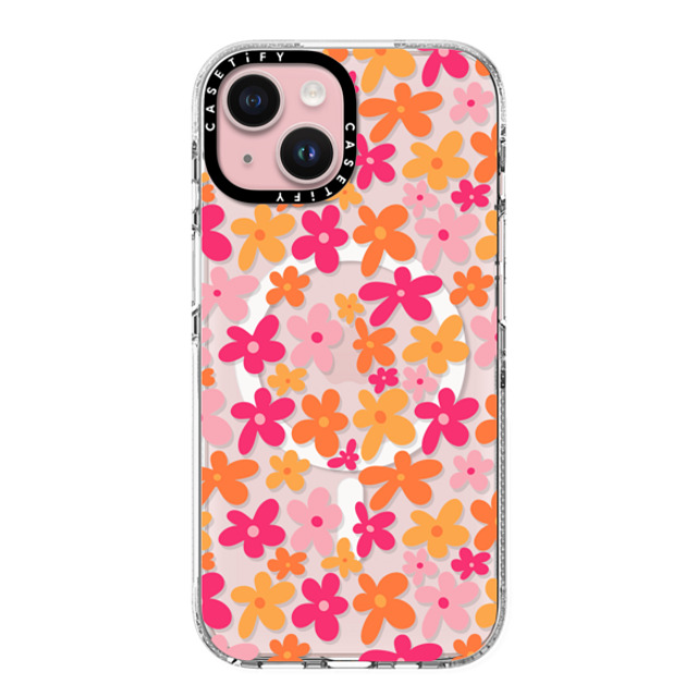 Designed By Blythe x CASETiFY iPhone 15 ケース クリア クリア ケース MagSafe対応 Groovy Florals by Blythe