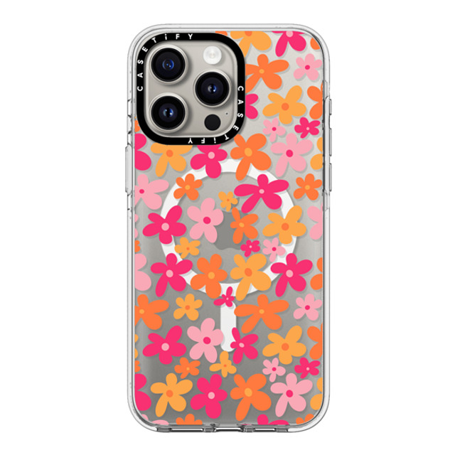 Designed By Blythe x CASETiFY iPhone 15 Pro Max ケース クリア クリア ケース MagSafe対応 Groovy Florals by Blythe