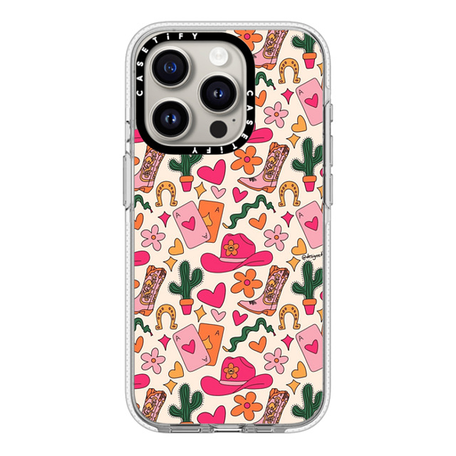 Designed By Blythe x CASETiFY iPhone 15 Pro ケース クリア クリア ケース MagSafe対応 Cowgirl Collage by Blythe