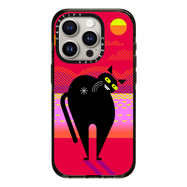 Rex Koo x CASETiFY iPhone 15 Pro Case Cat,Animal Black Impact Case MagSafe Compatible Simple Cat - 05 Mother's Day Rex Koo x CASETiFY iPhone 15 Pro Case Cat,Animal Black Impact Case MagSafe Compatible Simple Cat - 05 Mother's Day
