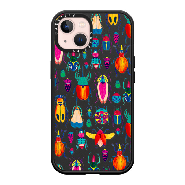 Grace Andersson x CASETiFY iPhone 13 ケース マットブラック インパクトケース MagSafe対応 Bugs by Grace Andersson