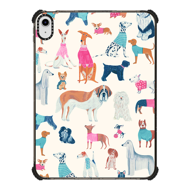"Grace Andersson x CASETiFY iPad 10.9" (第10世代) Dog,Animal Black iPad インパクト ケース Dogs by Grace Andersson Mother's Day" "Grace Andersson x CASETiFY iPad 10.9" (第10世代) Dog,Animal Black iPad インパクト ケース Dogs by Grace Andersson Mother's Day"