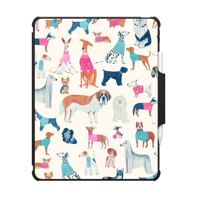 Grace Andersson x CASETiFY iPad Air 13-inch (M2/M3) Dog,Animal ブラック インパクト フォリオ ケース Dogs by Grace Andersson Father's Day Grace Andersson x CASETiFY iPad Air 13-inch (M2/M3) Dog,Animal ブラック インパクト フォリオ ケース Dogs by Grace Andersson Father's Day