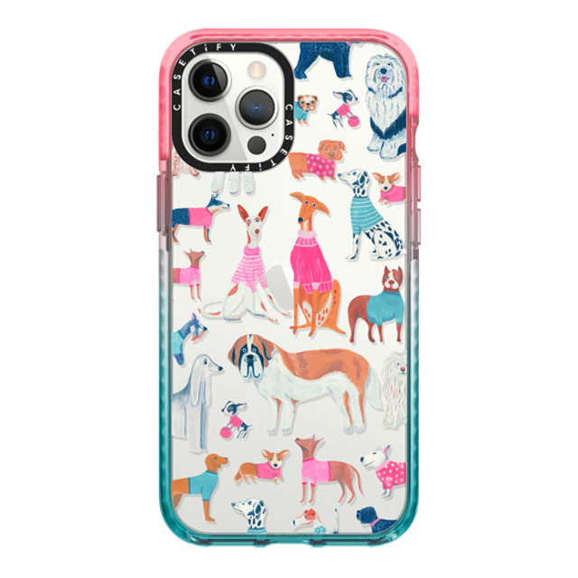 Grace Andersson x CASETiFY iPhone 12 Pro Max ケース Pink/Blue インパクトケース Dogs by Grace Andersson