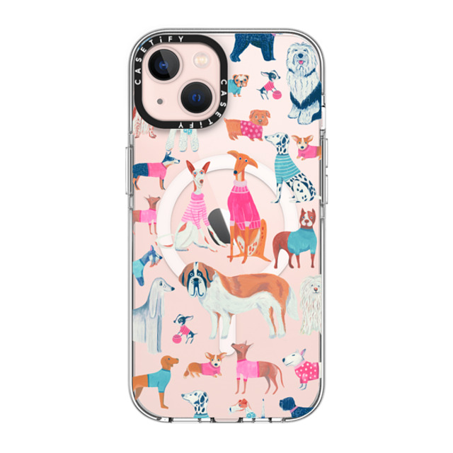 Grace Andersson x CASETiFY iPhone 13 ケース クリア クリア ケース MagSafe対応 Dogs by Grace Andersson