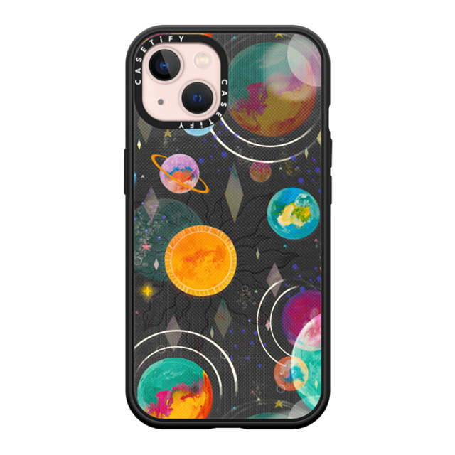 Grace Andersson x CASETiFY iPhone 13 ケース マットブラック インパクトケース MagSafe対応 Intergalactic by Grace Andersson