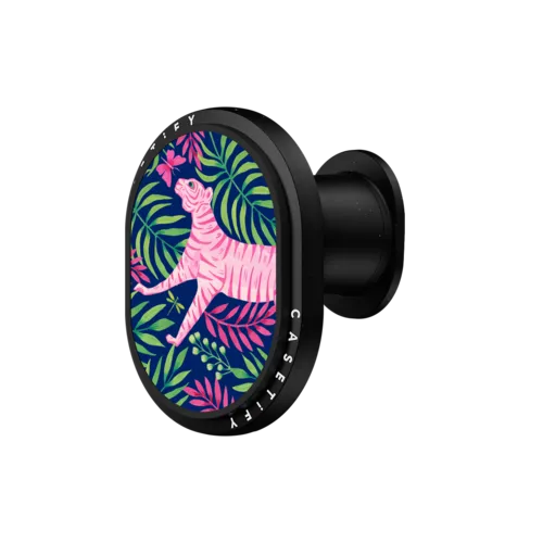PowerThru Wireless Car Charger - Pink Tiger by Grace Andersson