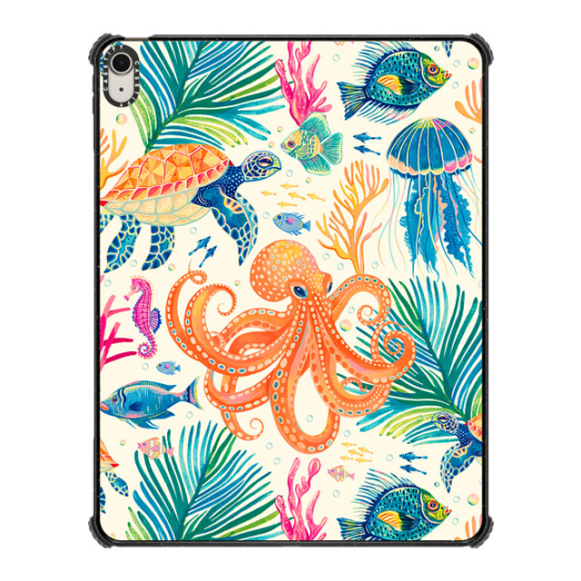 Grace Andersson x CASETiFY iPad Air 13 (M2) ブラック iPad インパクト ケース Under the Sea 2 by Grace Andersson