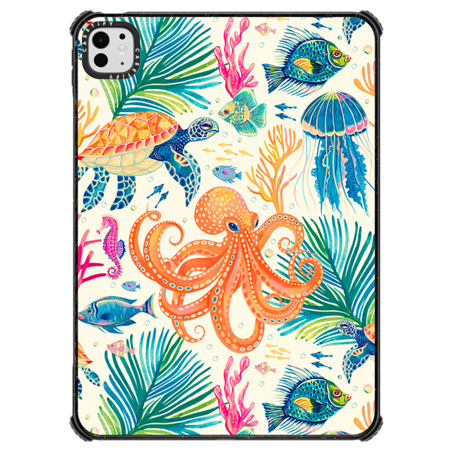 Grace Andersson x CASETiFY iPad Pro 11 (M4) ブラック iPad インパクト ケース Under the Sea 2 by Grace Andersson