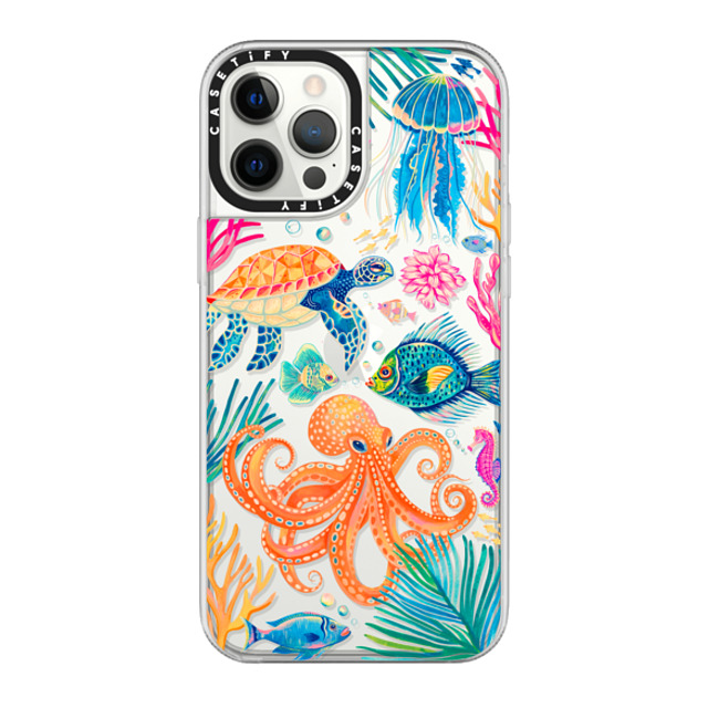 Grace Andersson x CASETiFY iPhone 12 Pro Max ケース クリア グリップケース Under the Sea 2 by Grace Andersson Grace Andersson x CASETiFY iPhone 12 Pro Max ケース クリア グリップケース Under the Sea 2 by Grace Andersson