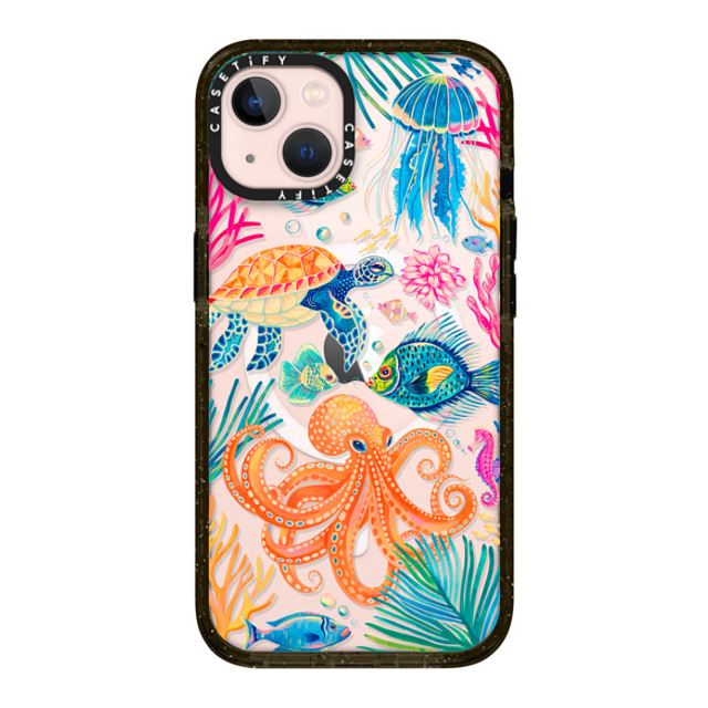 Grace Andersson x CASETiFY iPhone 13 ケース ブラック インパクトケース MagSafe対応 Under the Sea 2 by Grace Andersson