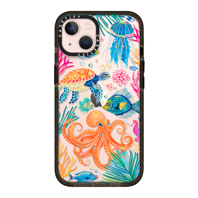 Grace Andersson x CASETiFY iPhone 13 ケース Animal,Nature ブラック インパクトケース Under the Sea 2 by Grace Andersson Father's Day Grace Andersson x CASETiFY iPhone 13 ケース Animal,Nature ブラック インパクトケース Under the Sea 2 by Grace Andersson Father's Day